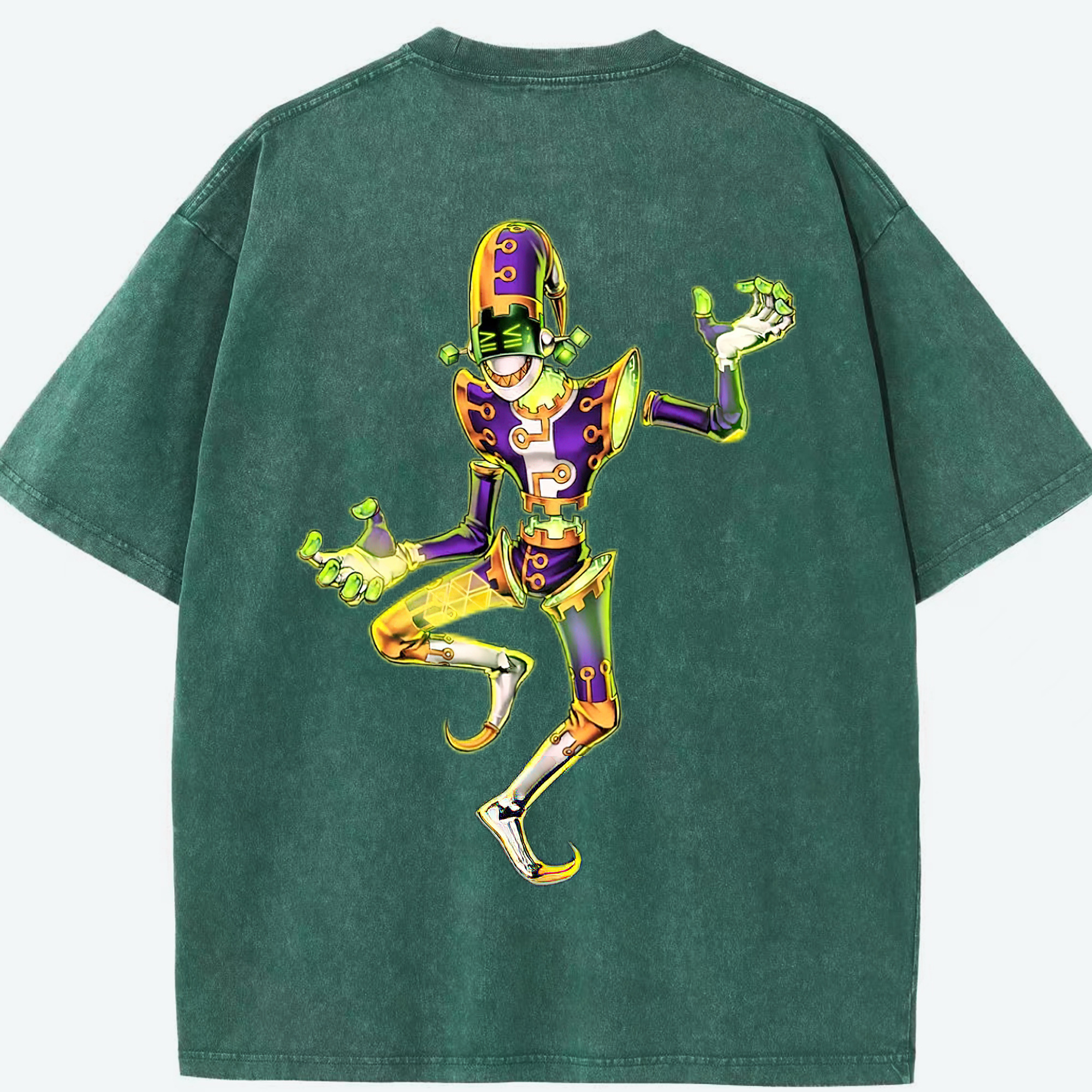 （画像用） 遊☆戯☆王 Yu-Gi-Oh! 綿100% ヴィンテージ風 半袖Tシャツ（背面プリント）